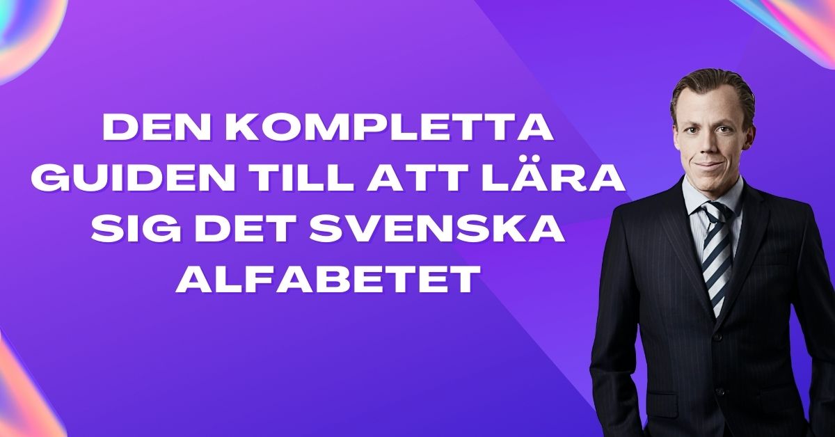 lära sig alfabetet svenska